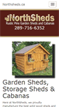Mobile Screenshot of northsheds.ca